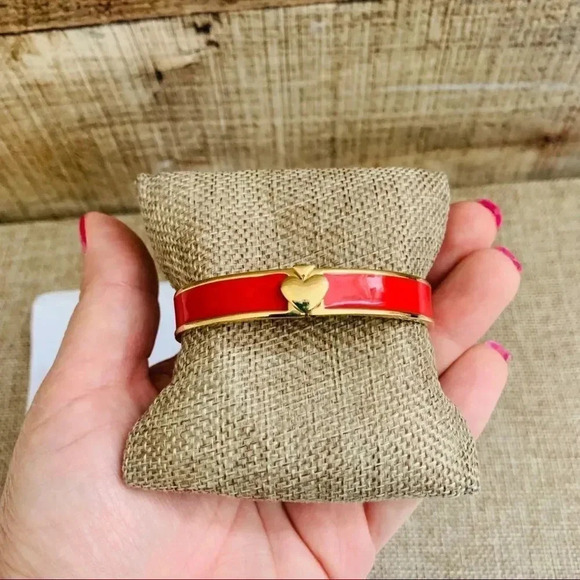 Kate Spade Heart Enamel Bangle - Picture 3 of 5